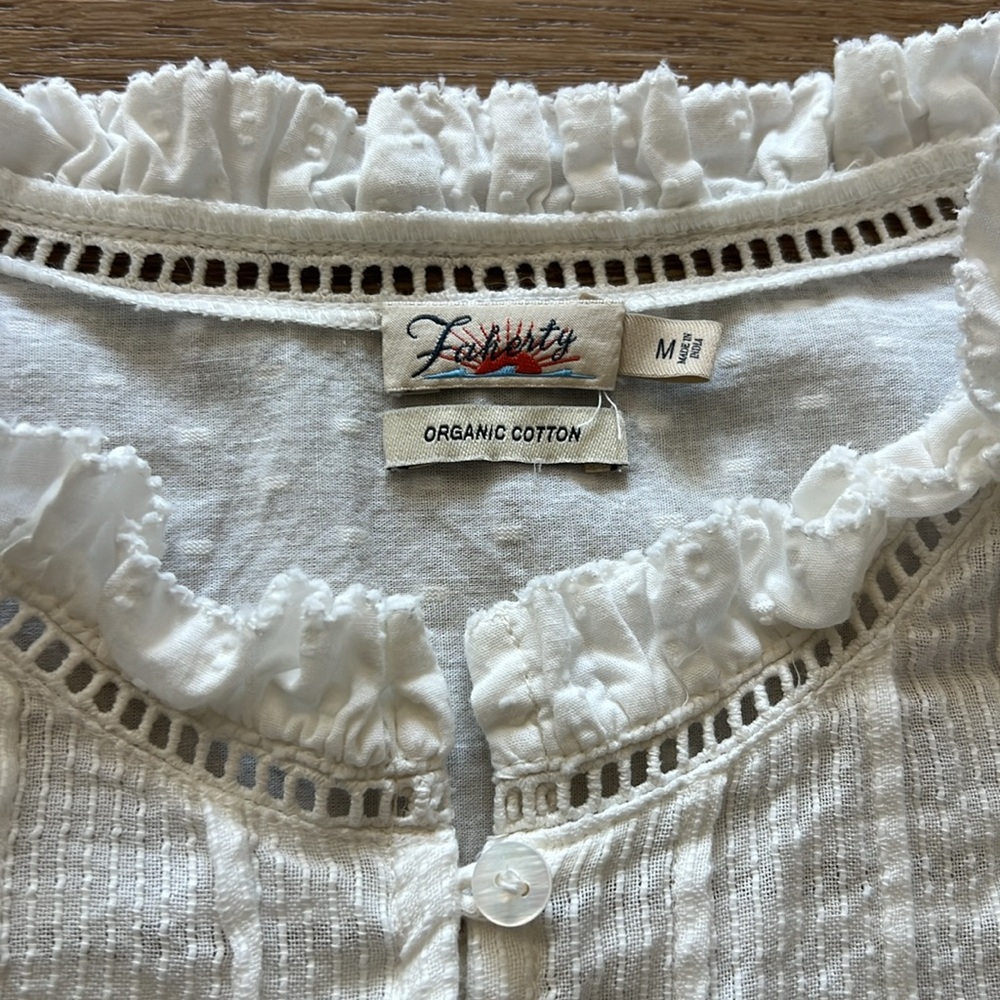 Faherty White Blouse - image 2